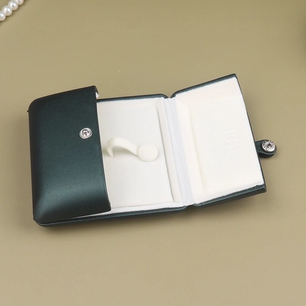 Faux Leather Rigid Travel Hard Case Jewelry box